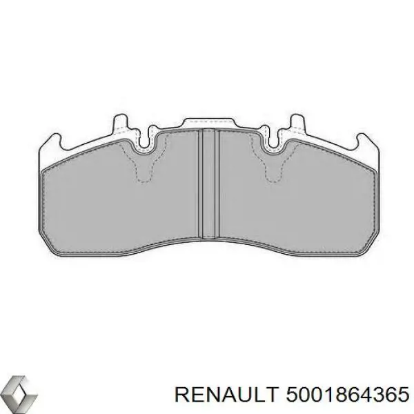 Передние тормозные колодки 5001864365 Renault (RVI)