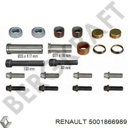 5001866989 Renault (RVI) ремкомплект суппорта тормозного переднего