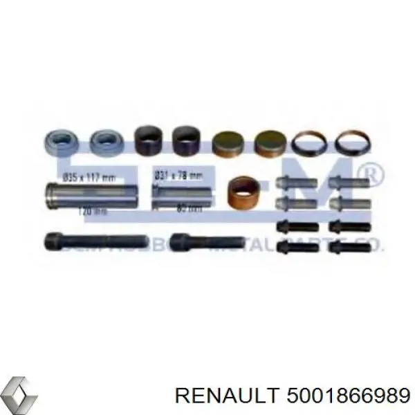 Купить 5001866989 Renault (RVI) Ремкомплект переднего суппорта