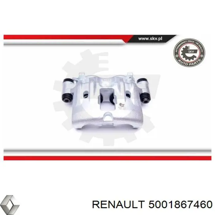 5001867460 Renault (RVI) suporte do freio traseiro direito