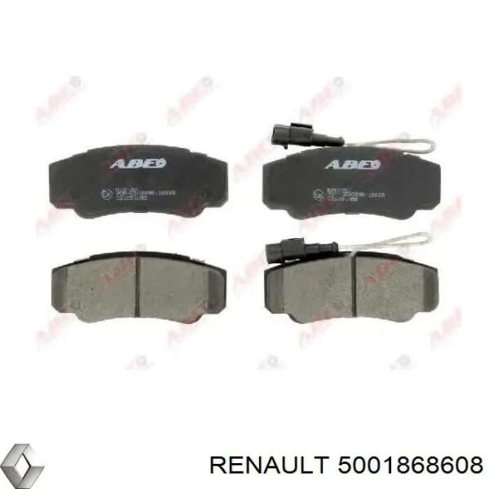 Задние тормозные колодки 5001868608 Renault (RVI)