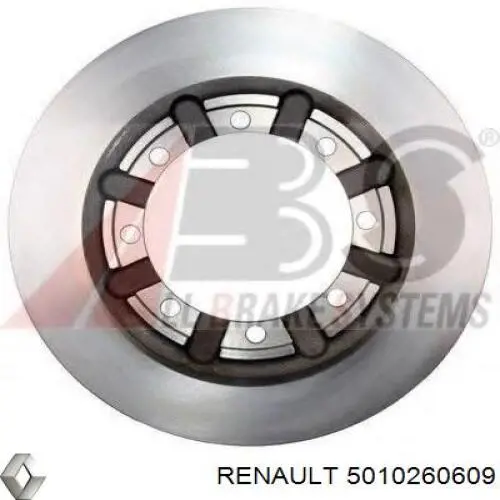 5010260609 Renault (RVI) диск тормозной задний