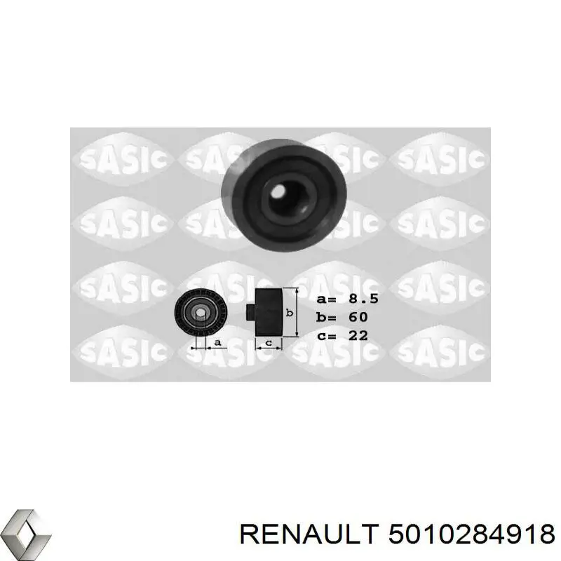 Correa trapezoidal 5010284918 Renault (RVI)