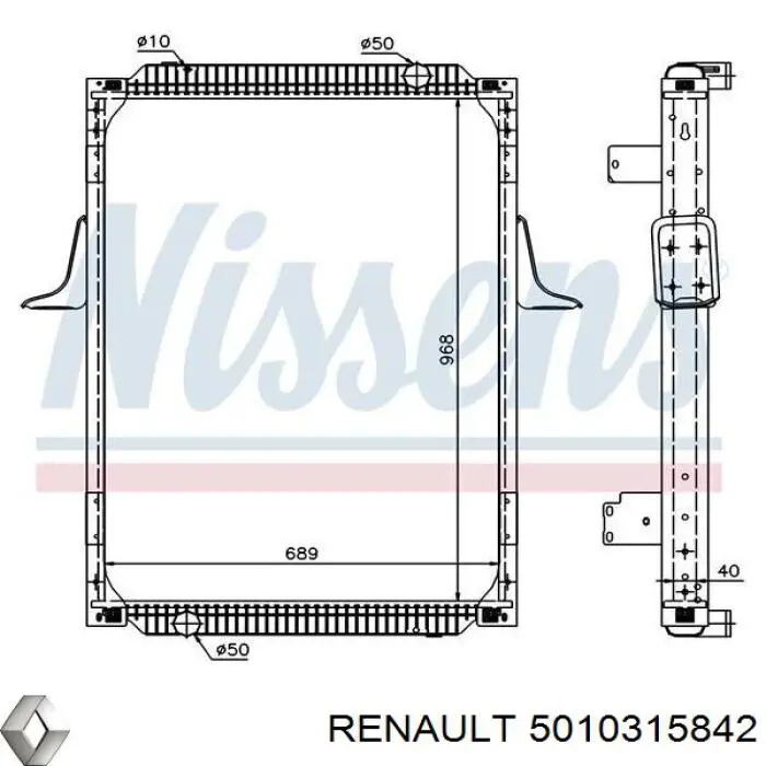 Радиатор CR704000P Mahle Original