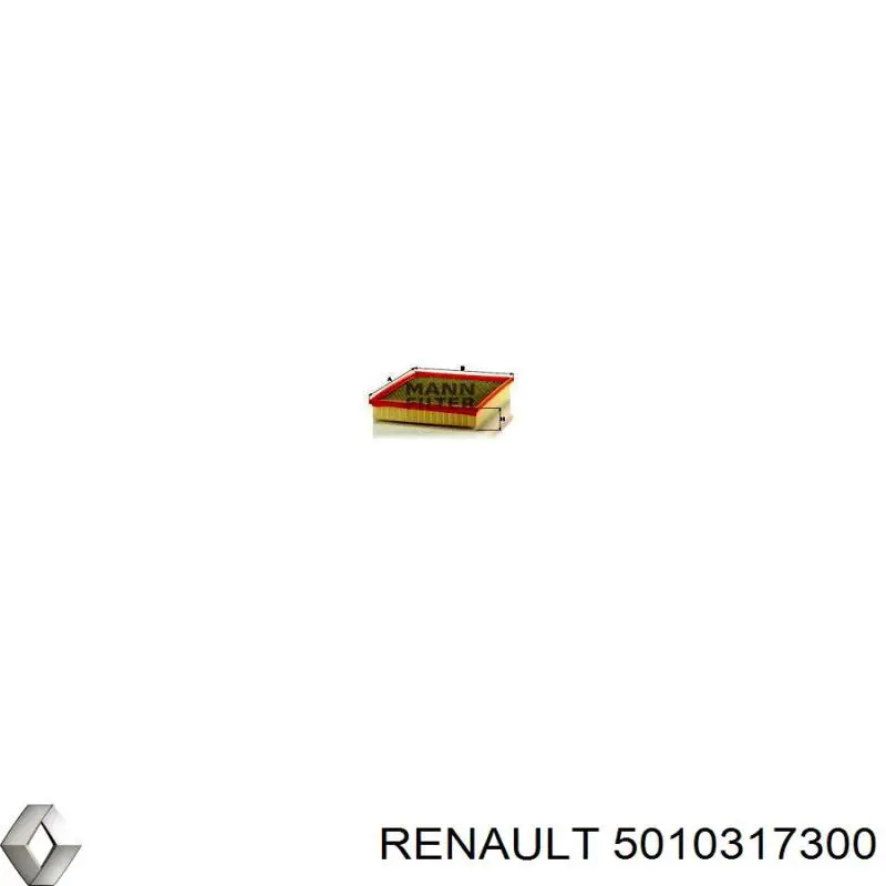 Воздушный фильтр 5010317300 Renault (RVI)