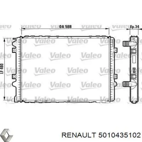 5010435102 Renault (RVI) Радиатор основной