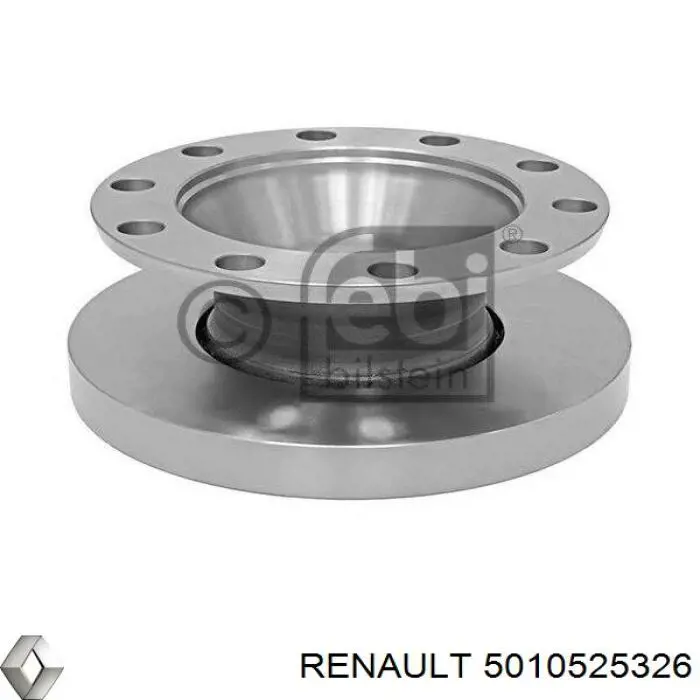 Задний тормозной диск Renault (RVI) 5010525326 цена, от 212.30 USD