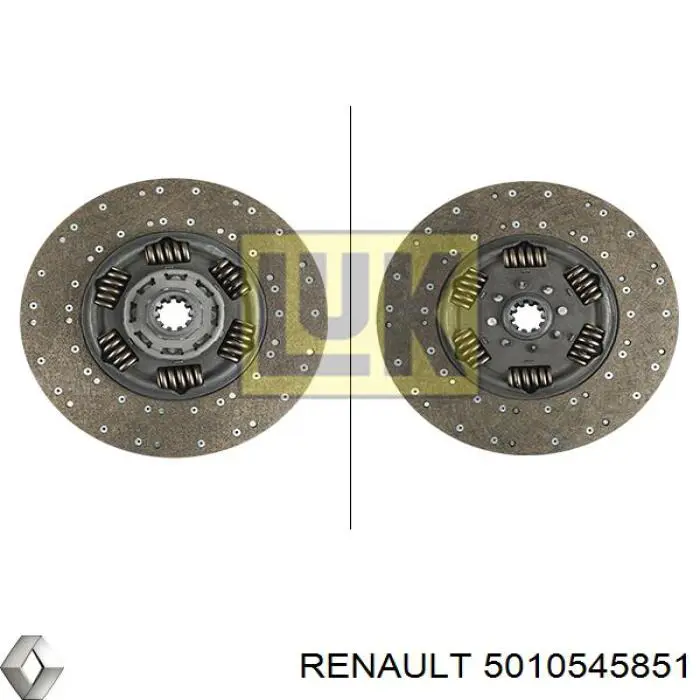 Диск сцепления 5010545851 Renault (RVI)