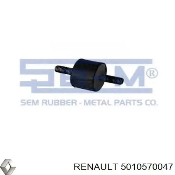 5010570047 Renault (RVI) кронштейн (подушка крепления радиатора нижний)
