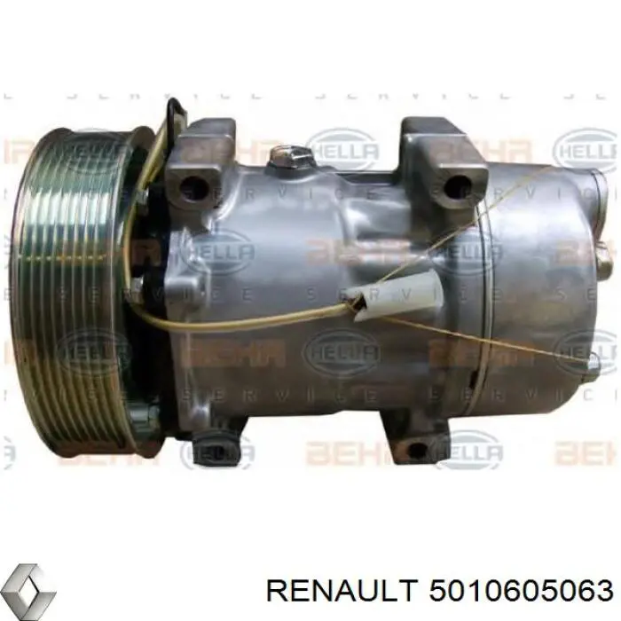 Компрессор кондиционера 5010605063 Renault (RVI)