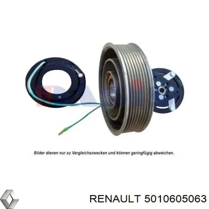 Компрессор кондиционера 5010605063 Renault (RVI)