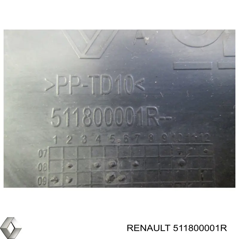 Заглушка буксировочного крюка в передний бампер Renault (RVI) 511800001R цена, от 23.08 USD