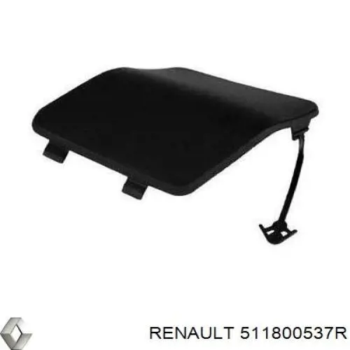 511800537R Renault (RVI) tampão dianteira do pára-choque do gancho de reboque
