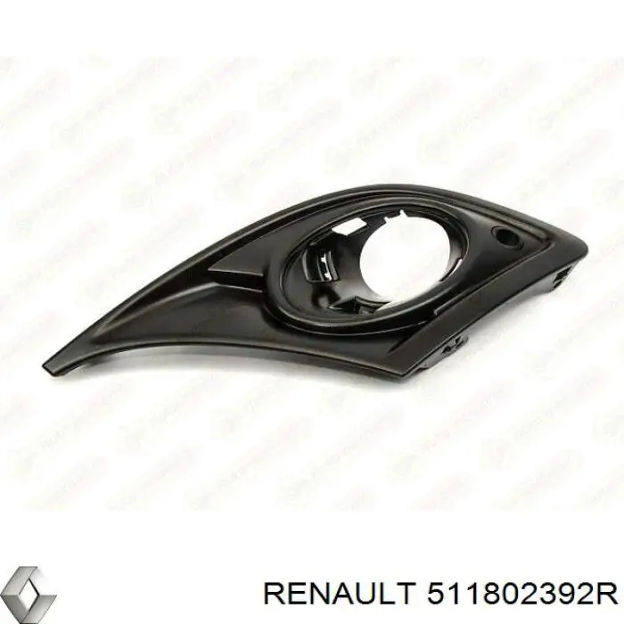 Заглушка бампера буксировочного крюка передняя левая 511802392R Renault (RVI)