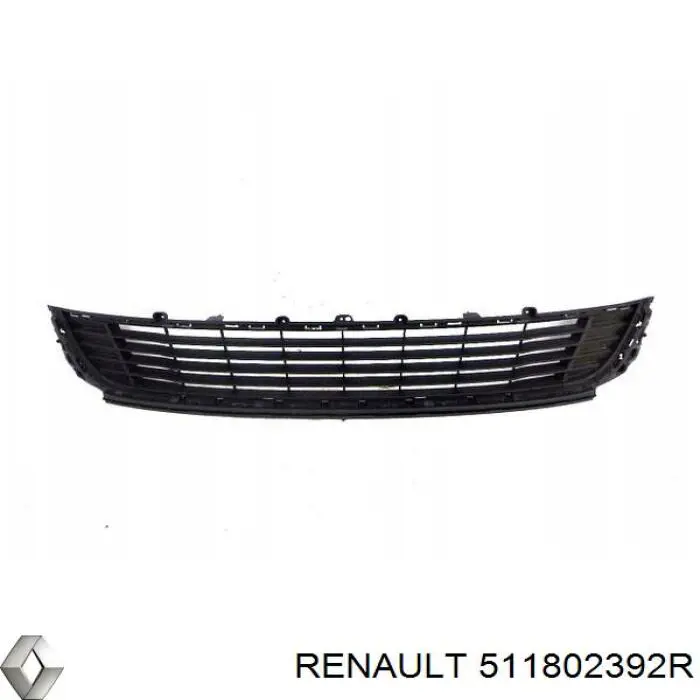 Заглушка бампера буксировочного крюка, передняя левая Renault (RVI) 511802392R