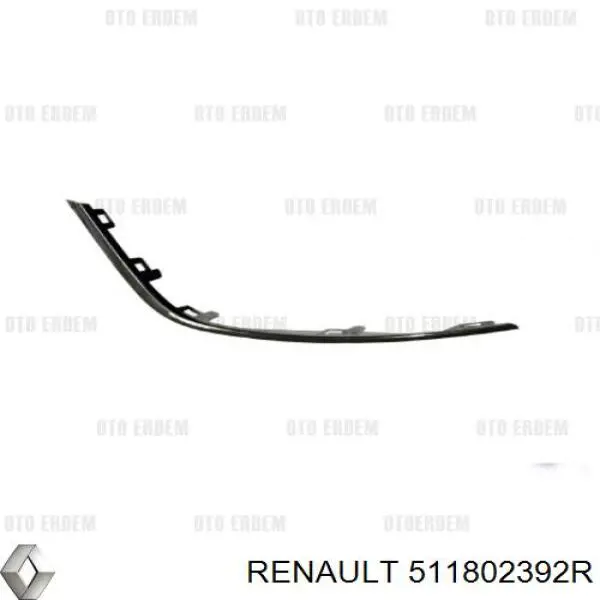 511802392R Renault (RVI) Заглушка бампера буксировочного крюка передняя левая