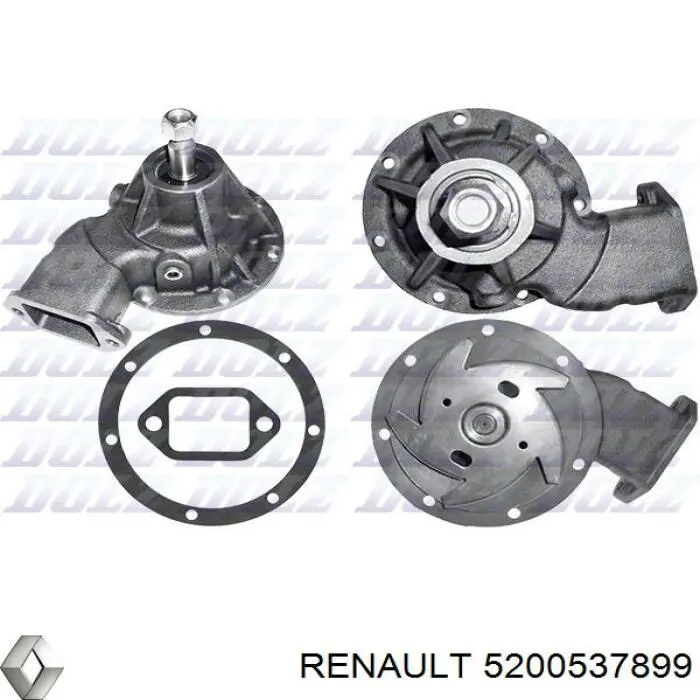 5200537899 Renault (RVI) Насос водяной