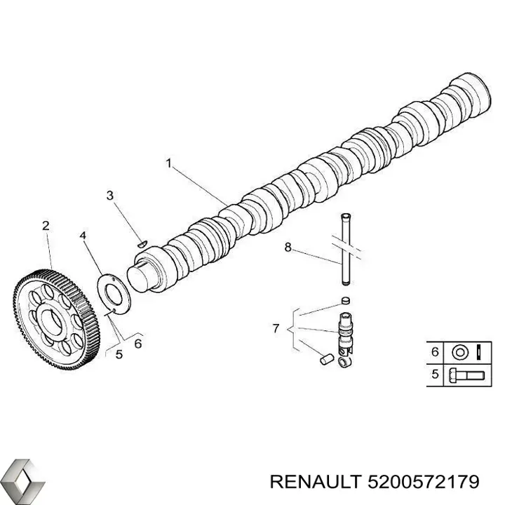  Renault (RVI) 5200572179 цена, от 168.97 USD