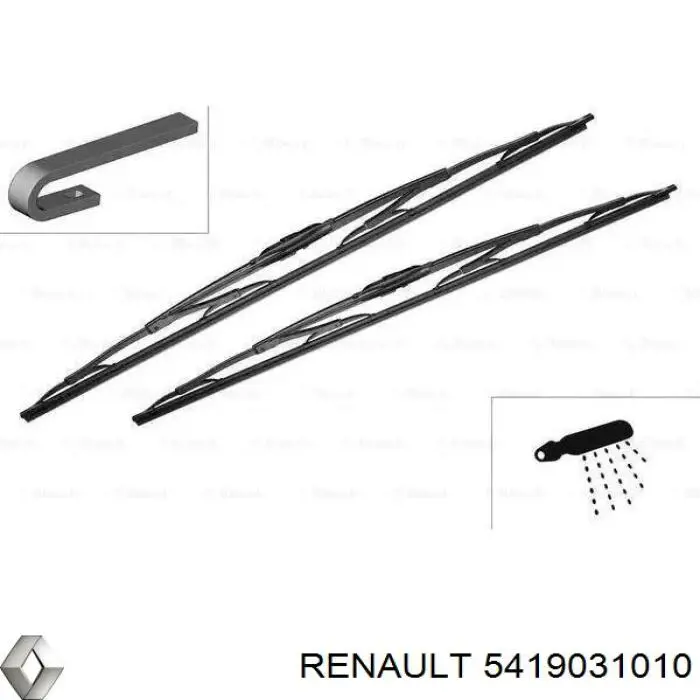 Мотор стеклоочистителя лобового стекла 5419031010 Renault (RVI)