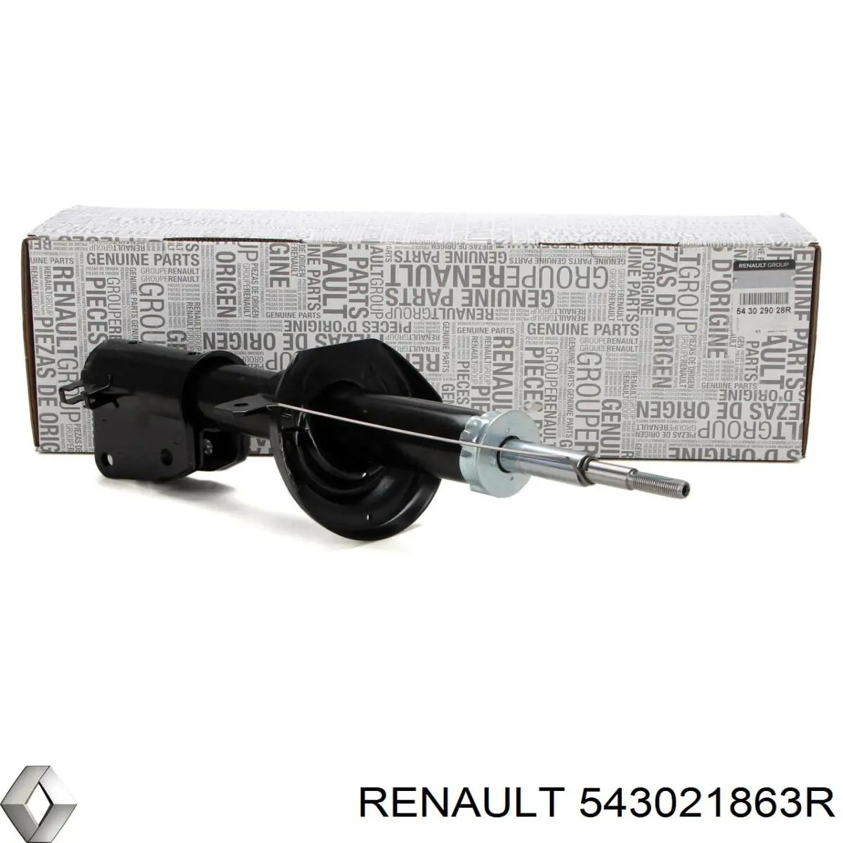 543021863R Renault (RVI) amortecedor dianteiro