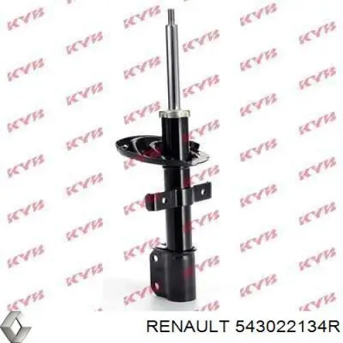 543022134R Renault (RVI) amortecedor dianteiro