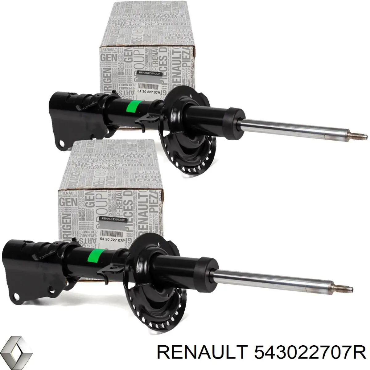 543022707R Renault (RVI) amortecedor dianteiro