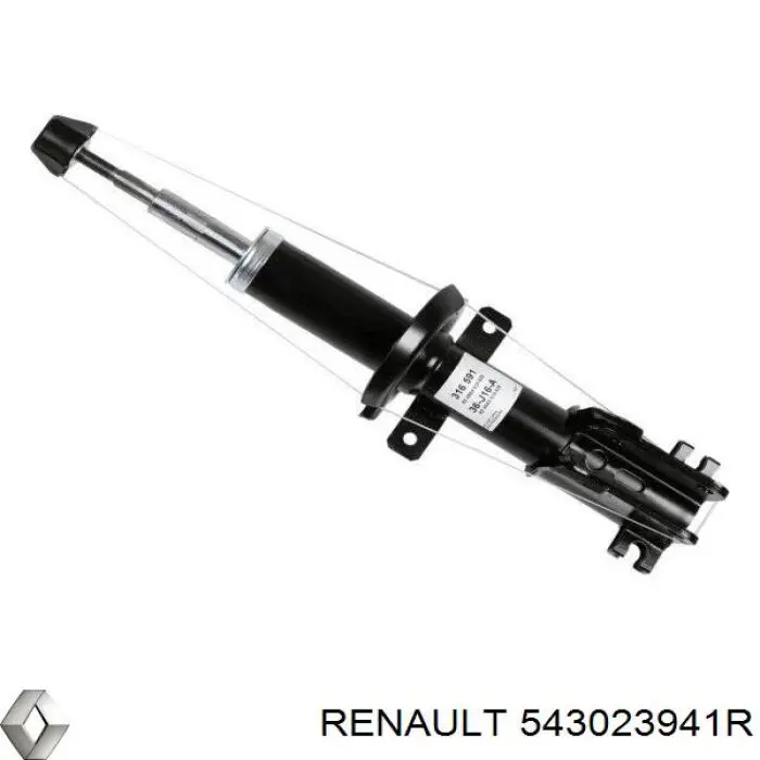 543023941R Renault (RVI) amortecedor dianteiro