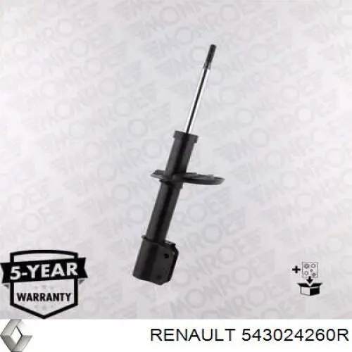 543024260R Renault (RVI) амортизатор задний