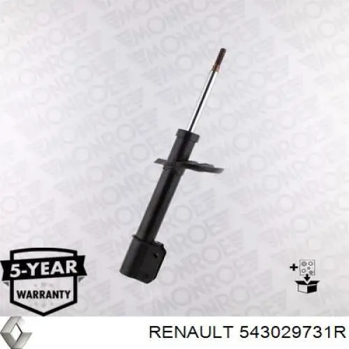 543029731R Renault (RVI) amortecedor dianteiro