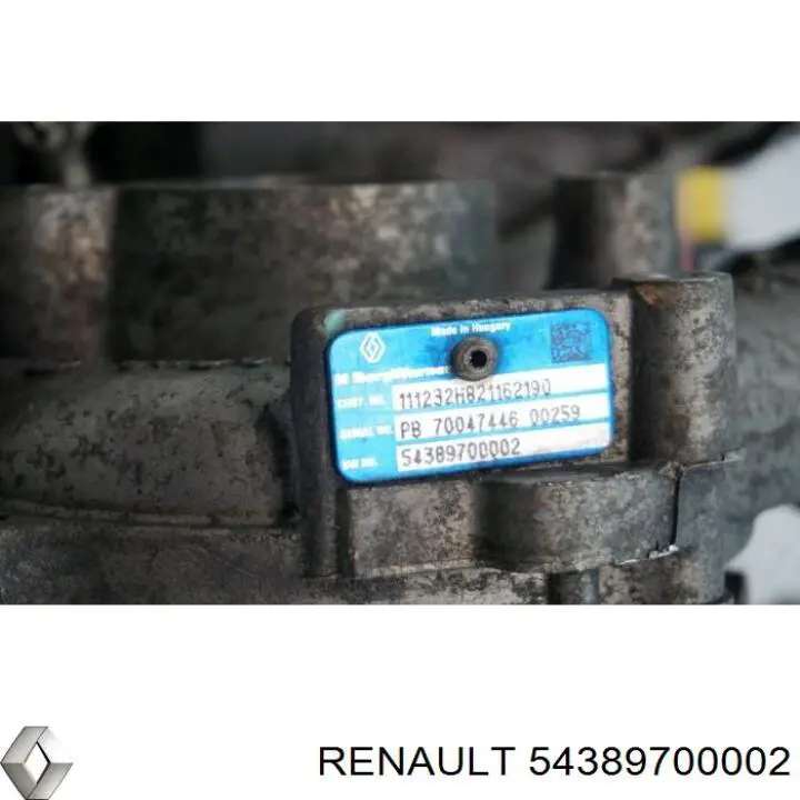 Турбина 54389700002 Renault (RVI)