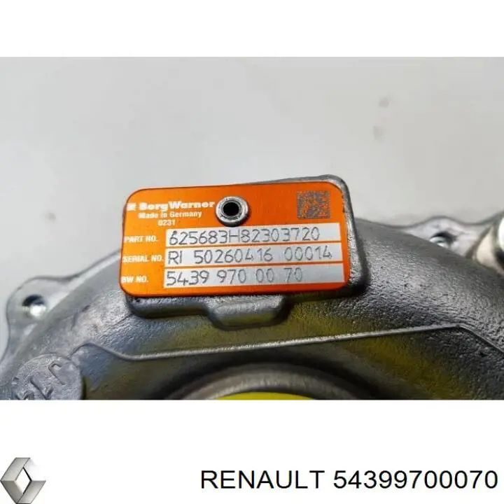 Турбина 54399700070 Renault (RVI)