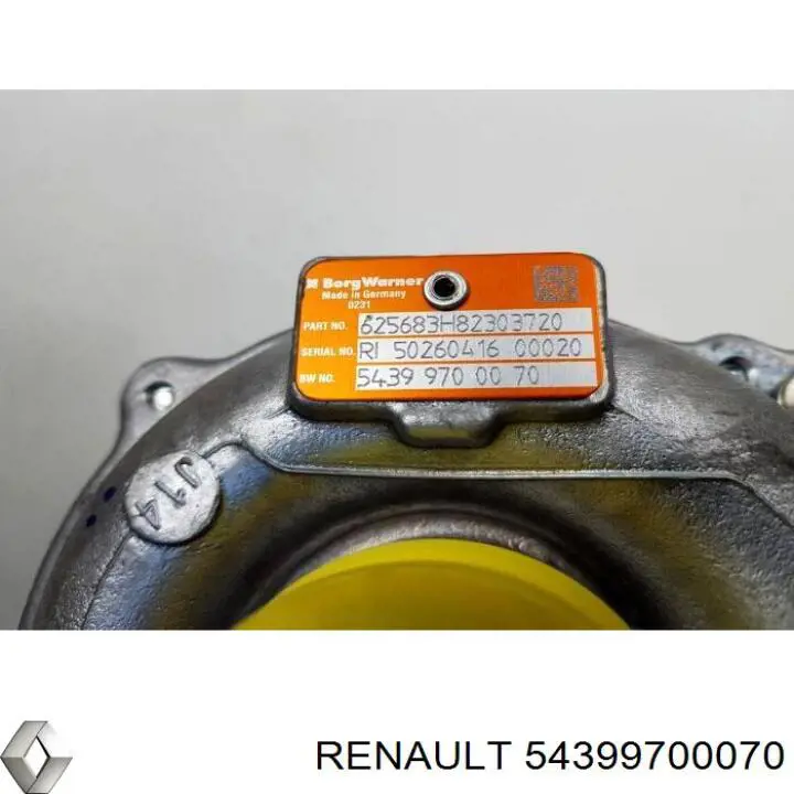 Купить 54399700070 Renault (RVI) Турбоком