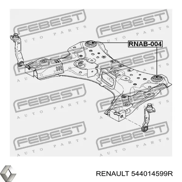Подрамник передний FP5628250 Renault (RVI)