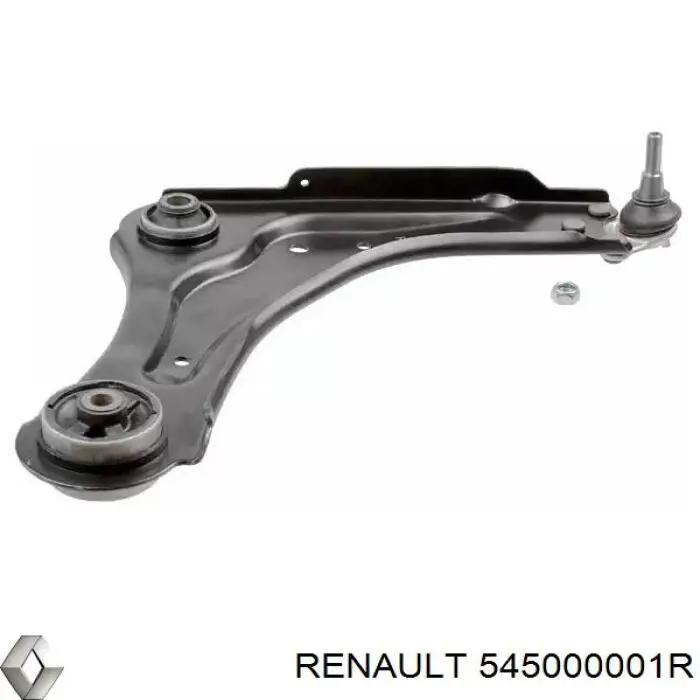 545000001R Renault (RVI) braço oscilante inferior direito de suspensão dianteira