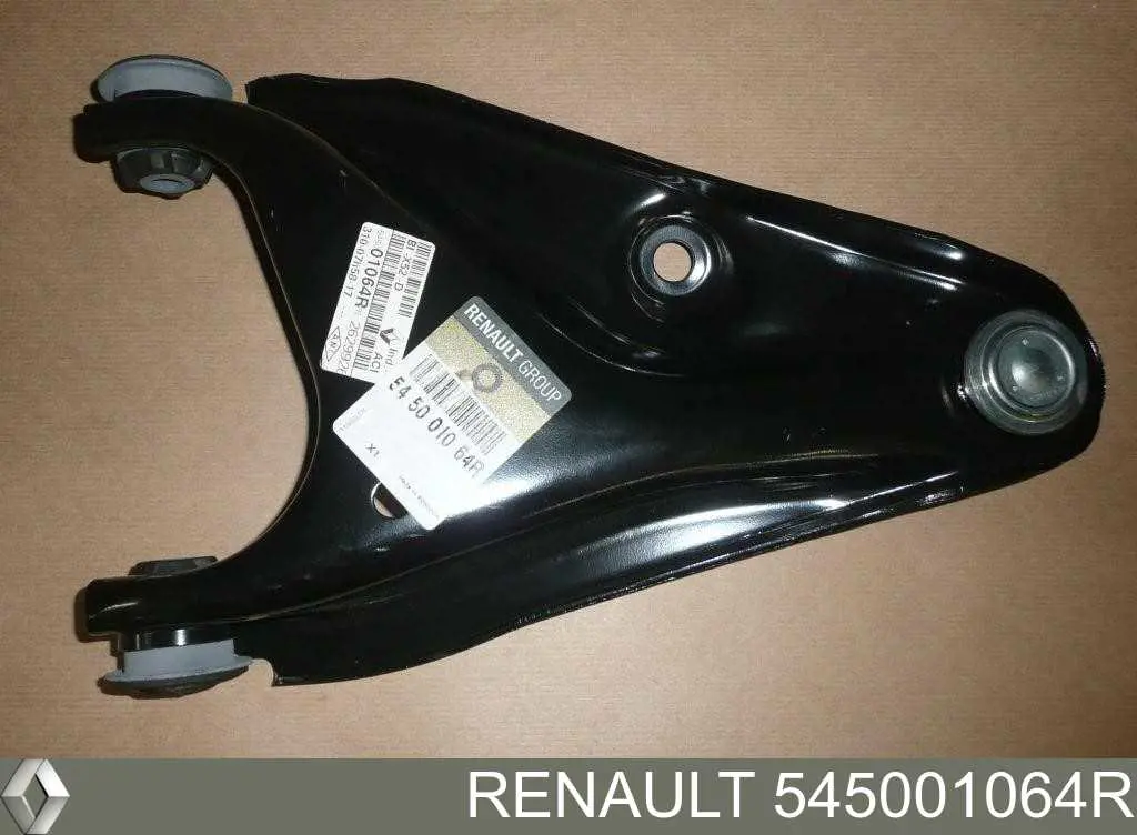 545001064R Renault (RVI) braço oscilante inferior direito de suspensão dianteira