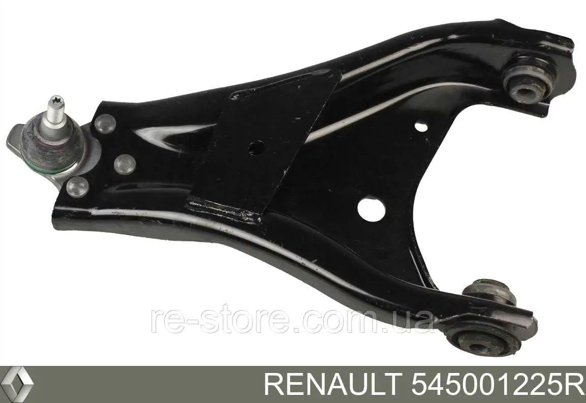 545001225R Renault (RVI) braço oscilante inferior direito de suspensão dianteira