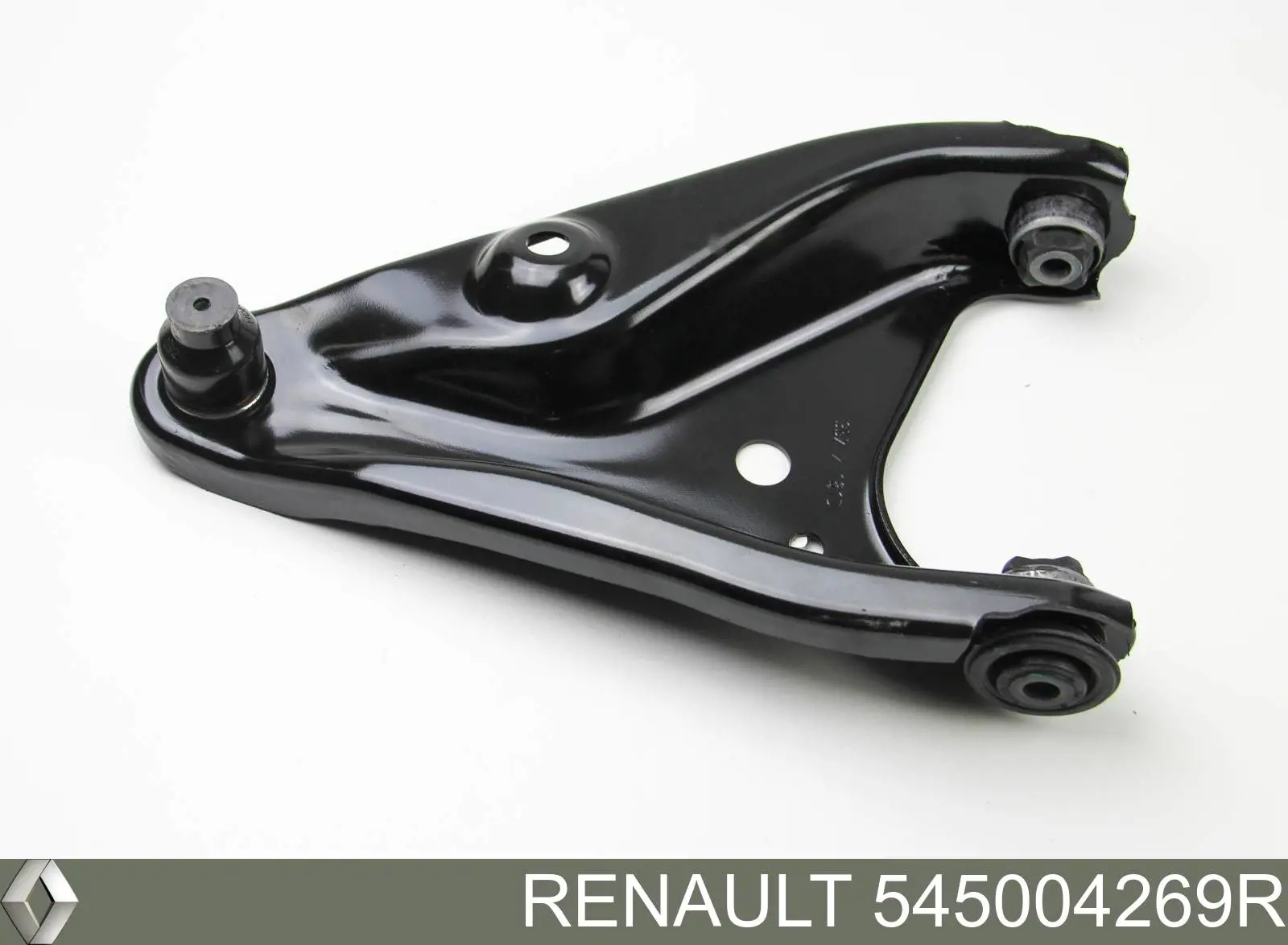 545004269R Renault (RVI) braço oscilante inferior direito de suspensão dianteira