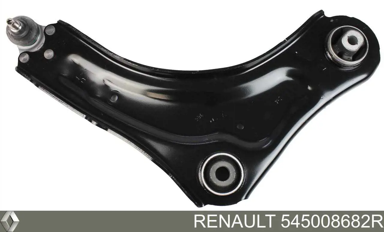 545008682R Renault (RVI) braço oscilante inferior direito de suspensão dianteira