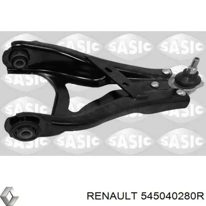 545040280R Renault (RVI) braço oscilante inferior direito de suspensão dianteira