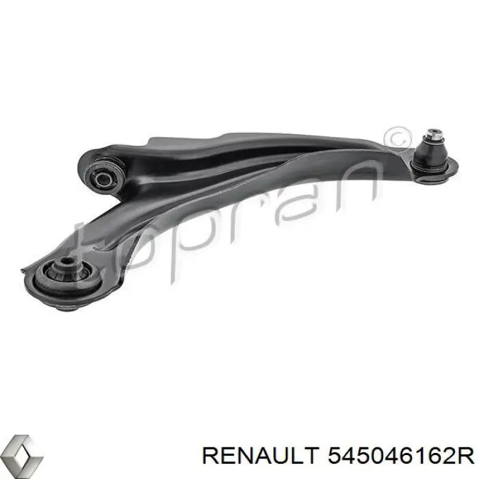 545046162R Renault (RVI) braço oscilante inferior direito de suspensão dianteira