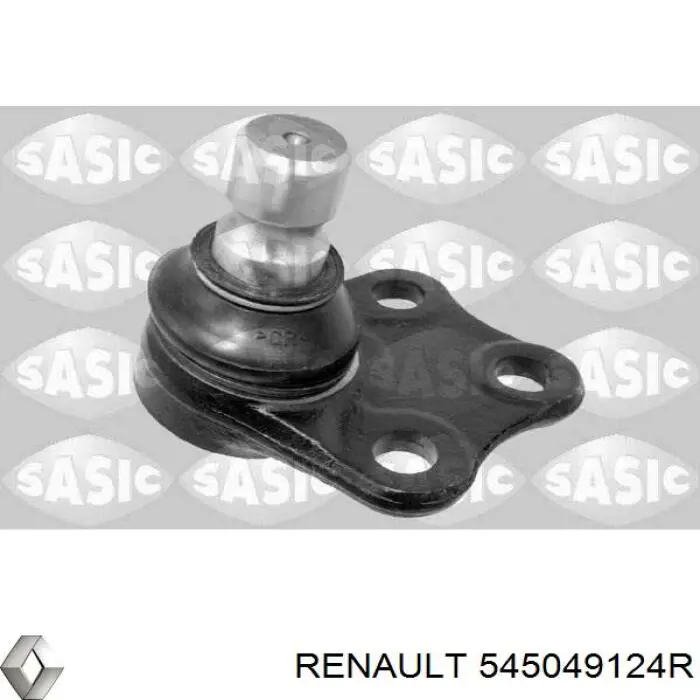 545049124R Renault (RVI) braço oscilante inferior direito de suspensão dianteira