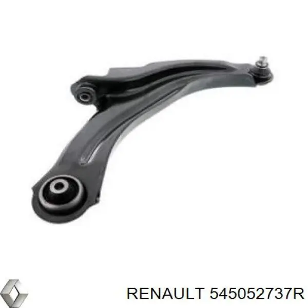 545052737R Renault (RVI) braço oscilante inferior esquerdo de suspensão dianteira