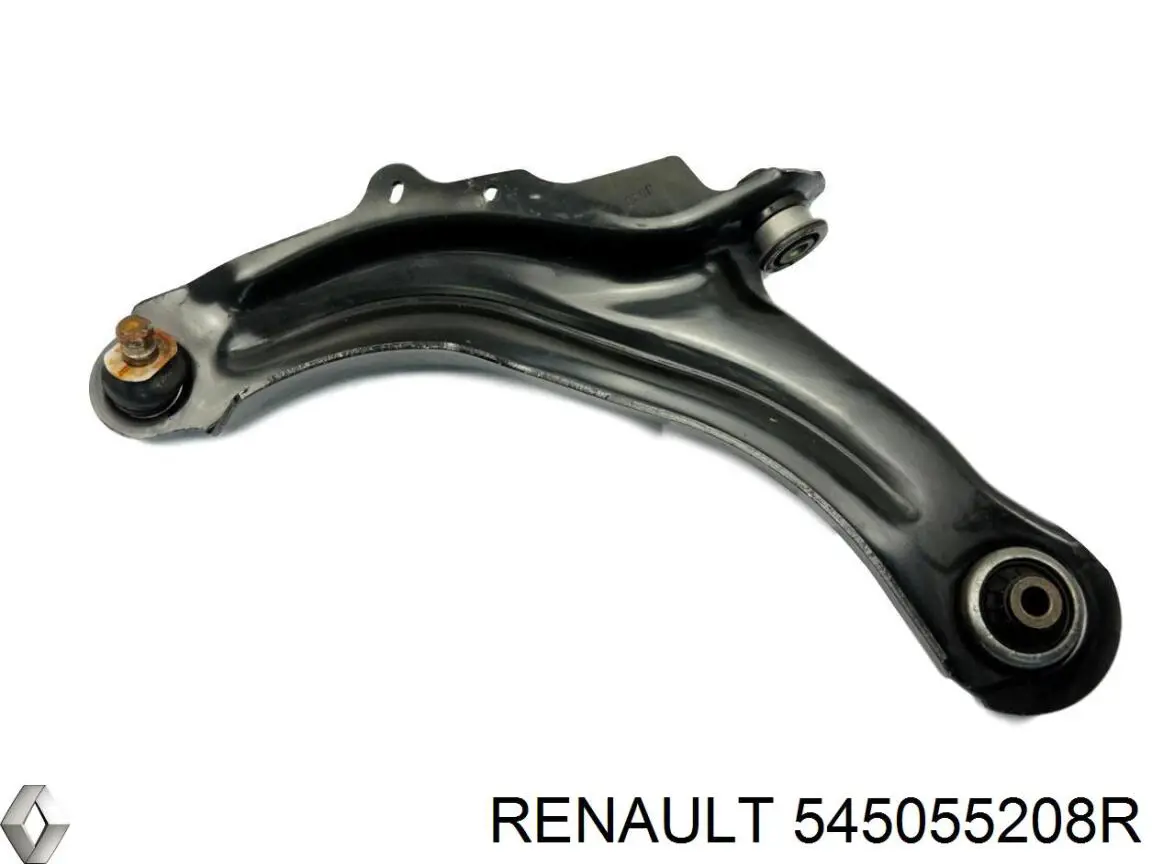 545055208R Renault (RVI) braço oscilante inferior esquerdo de suspensão dianteira
