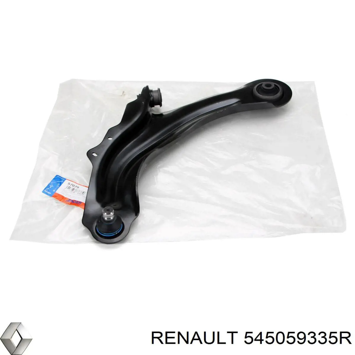 545059335R Renault (RVI) braço oscilante inferior esquerdo de suspensão dianteira