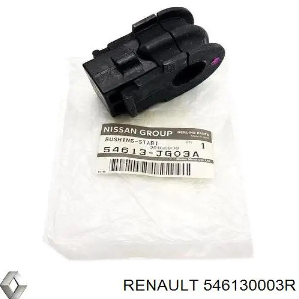 Втулка переднего стабилизатора Renault (RVI) 546130003R цена, от 9.91 USD