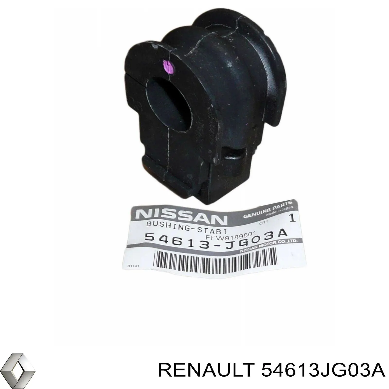 Bucha de estabilizador dianteiro Renault (RVI) 54613JG03A preço, a partir de 11,54 USD