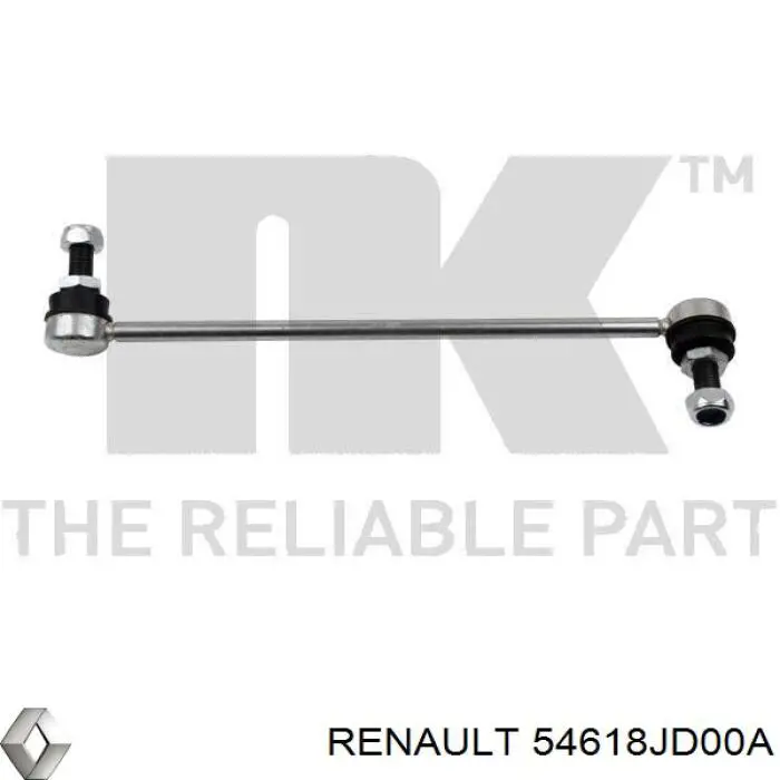 Montante direito de estabilizador dianteiro 54618JD00A Renault (RVI)