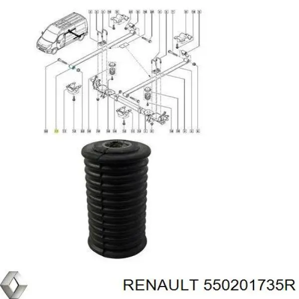 Купить 550201735R Renault (RVI) Рессоры дополнительные