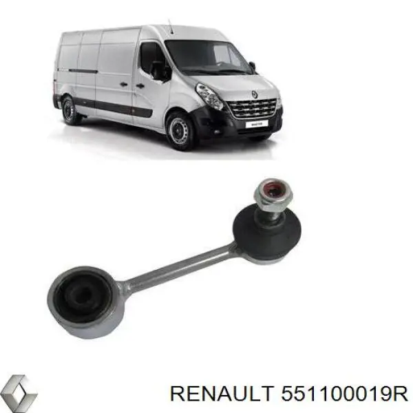 Купить 551100019R Renault (RVI) Солдатик стабилизатора, заднего
