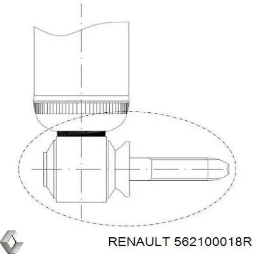 Купить 562100018R Renault (RVI) Амортизатор задней подвески